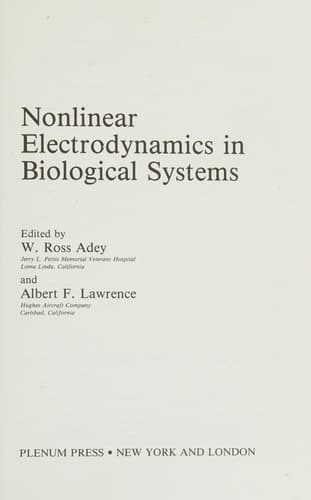 Nonlinear Electrodynamics in Biological Systems