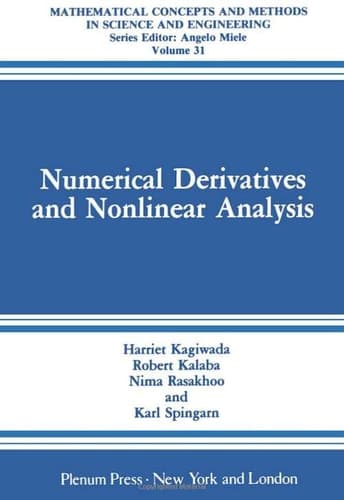 Numerical Derivatives and Nonlinear Analysis (Mathematical Concepts and Methods in Science and Engineering)