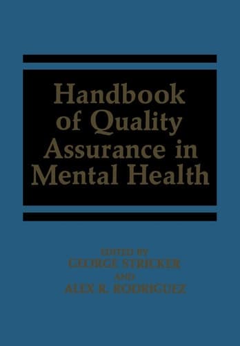 Handbook of Quality Assurance in Mental Health