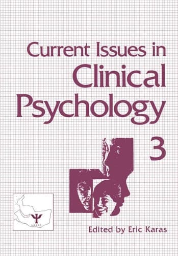 Current Issues in Clinical Psychology Volume 3