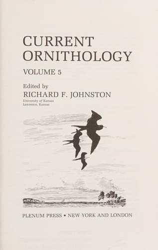 Current Ornithology