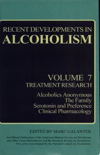 Recent Developments in Alcoholism Treatment Research