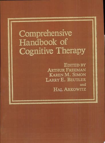 Comprehensive Handbook of Cognitive Therapy