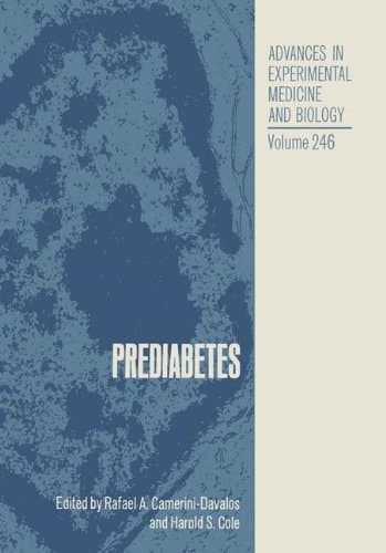 Prediabetes (Advances in Experimental Medicine & Biology)
