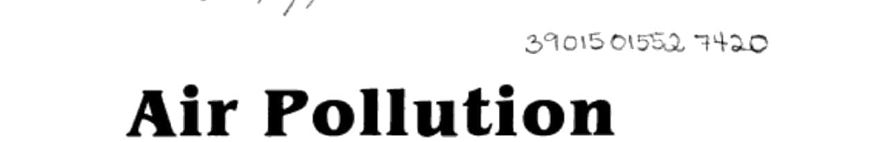 Air Pollution Modeling and Its Application VII