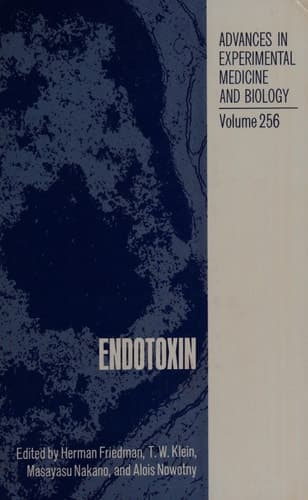 Endotoxin (Advances in Experimental Medicine & Biology)