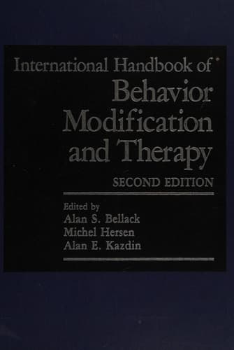 International Handbook of Behavior Modification and Therapy: Second Edition