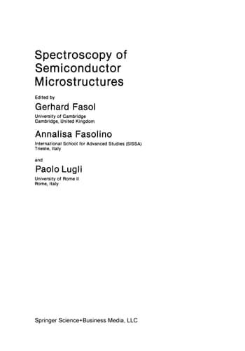 Spectroscopy of Semiconductor Microstructures (Nato Science Series B:)