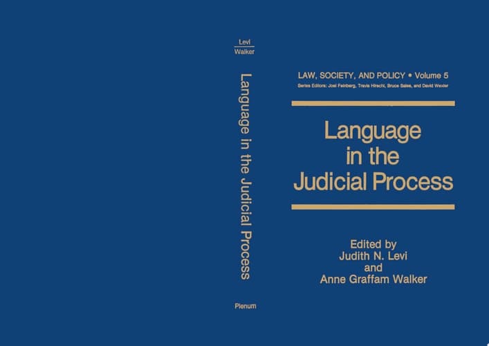 Language in the Judicial Process