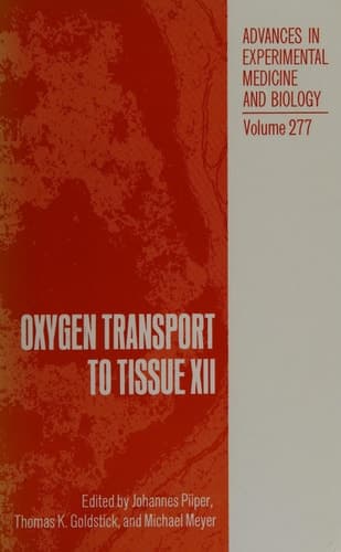 Oxygen Transport to Tissue XII
