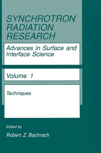 Synchrotron Radiation Research Advances in Surface and Interface Science : Issues and Technology