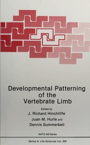 Developmental Patterning of the Vertebrate Limb (Nato Science Series: A:)
