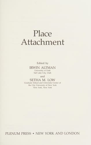 Place Attachment