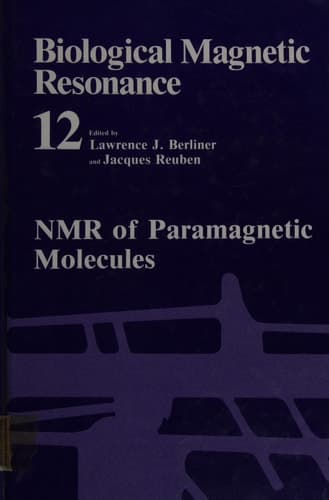 NMR of Paramagnetic Molecules