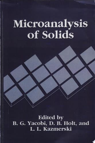 Microanalysis of Solids