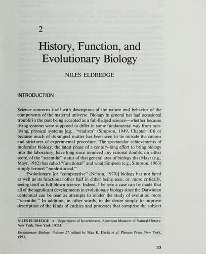 Evolutionary Biology