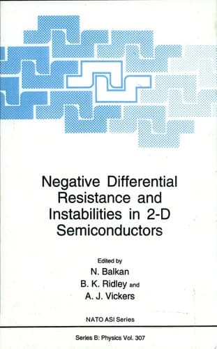 Negative Differential Resistance and Instabilities in 2-D Semiconductors