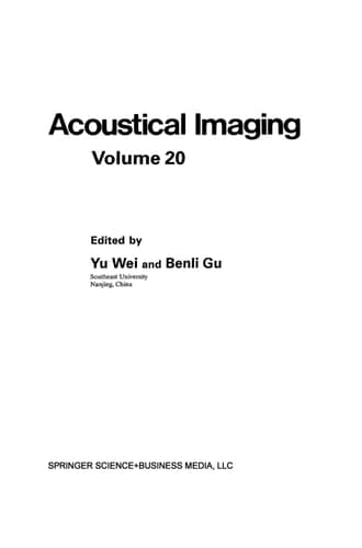 Acoustical Imaging 20