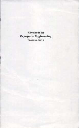 Advances in Cryogenic Engineering