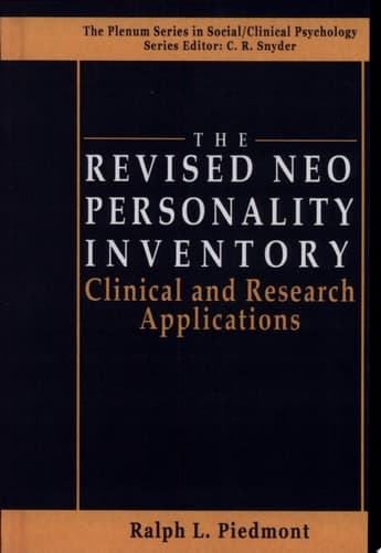 The Revised NEO Personality Inventory Clinical and Research Applications