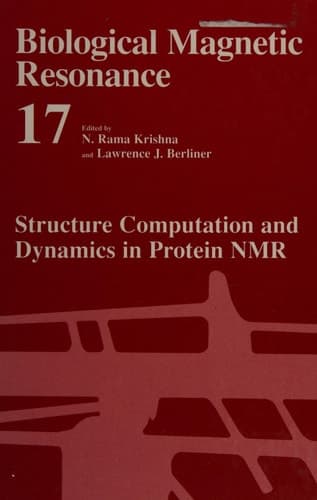 Structure Computation and Dynamics in Protein NMR