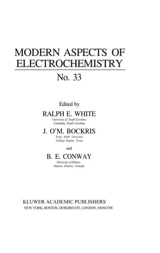 Modern Aspects of Electrochemistry