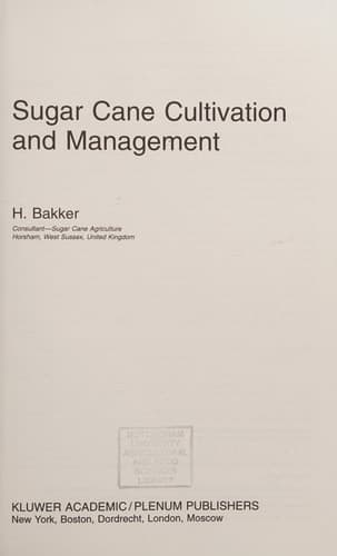 Sugar Cane Cultivation and Management