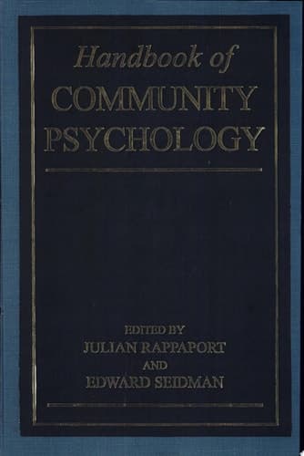 Handbook of Community Psychology