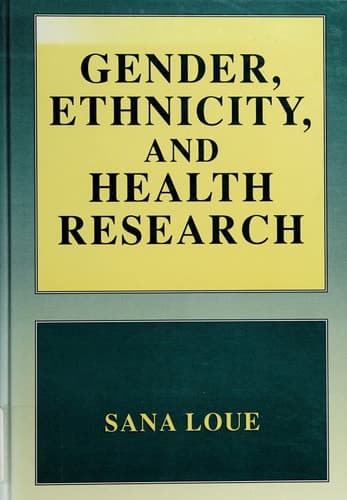 Gender, Ethnicity, and Health Research