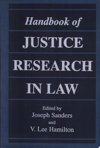 Handbook of Justice Research in Law