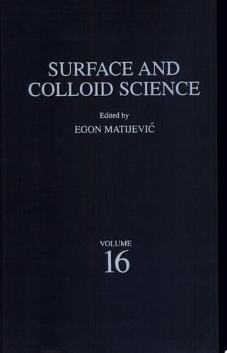 Surface and Colloid Science