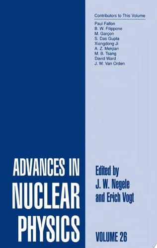 Advances in Nuclear Physics