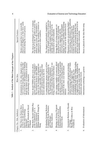 Evaluation of Science and Technology Education at the Dawn of a New Millennium