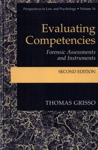 Evaluating Competencies Forensic Assessments and Instruments