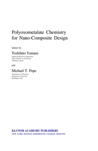 Polyoxometalate Chemistry for Nano-Composite Design