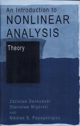 An Introduction to Nonlinear Analysis: Theory