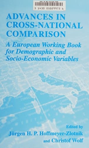 Advances in Cross-National Comparison A European Working Book for Demographic and Socio-economic Variables