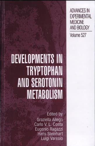 Developments in Tryptophan and Serotonin Metabolism
