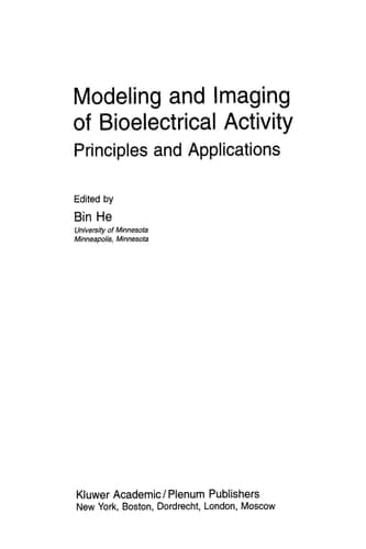 Modeling & Imaging of Bioelectrical Activity Principles and Applications