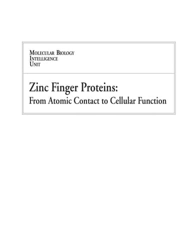 Zinc Finger Proteins From Atomic Contact to Cellular Function
