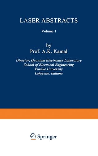 Laser Abstracts Volume 1