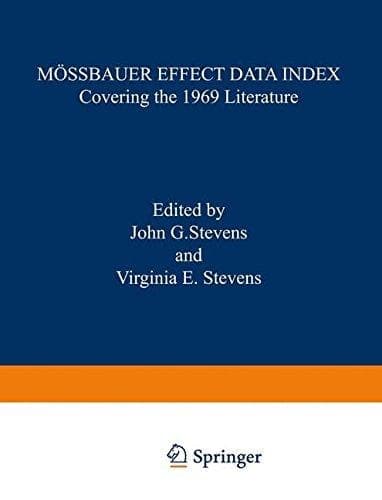Mossbauer effect data index, covering the 1970 literature