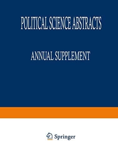 Political Science Abstracts 1994 Annual Supplement