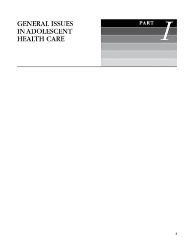 Adolescent Medicine