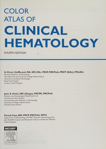 Color Atlas of Clinical Hematology