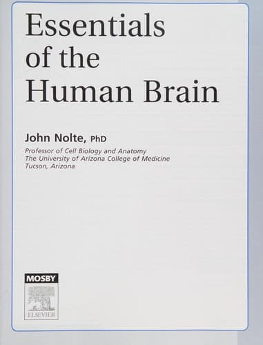 Essentials of the Human Brain: With STUDENT CONSULT Online Access