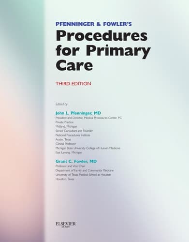 Pfenninger and Fowler's Procedures for Primary Care