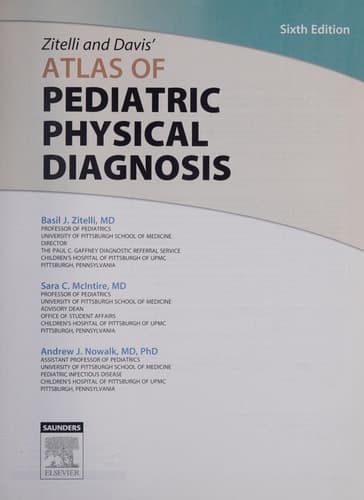 Zitelli and Davis' Atlas of Pediatric Physical Diagnosis Expert Consult - Online and Print