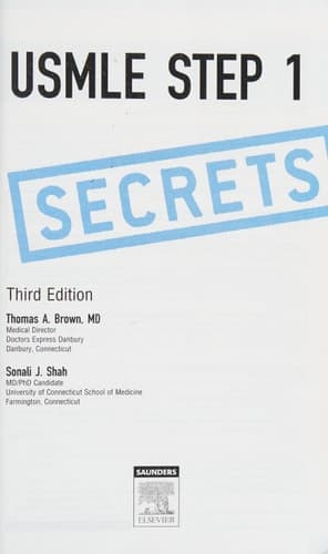 USMLE Step 1 Secrets3 USMLE Step 1 Secrets