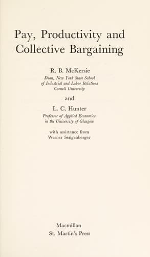 Pay, productivity and collective bargaining